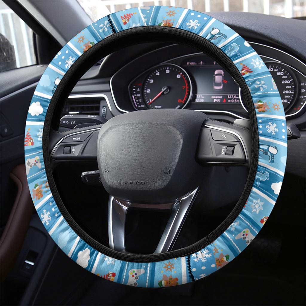 Gamer Christmas Steering Wheel Cover Alright Elves Where We Dropping - Wonder Print Shop