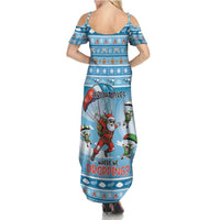 Gamer Christmas Summer Maxi Dress Alright Elves Where We Dropping - Wonder Print Shop
