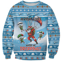 Gamer Christmas Sweatshirt Alright Elves Where We Dropping - Wonder Print Shop