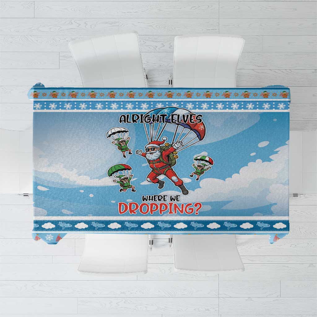 Gamer Christmas Tablecloth Alright Elves Where We Dropping - Wonder Print Shop