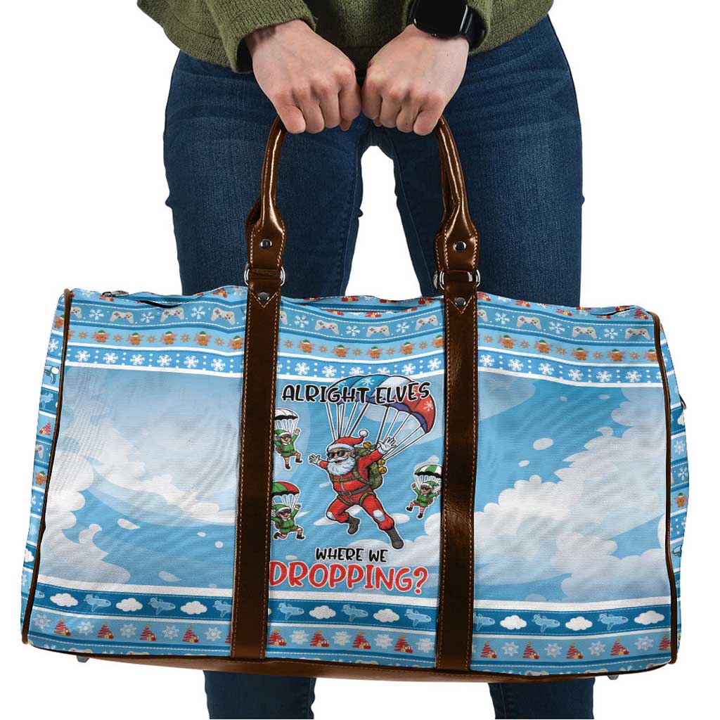 Gamer Christmas Travel Bag Alright Elves Where We Dropping - Wonder Print Shop