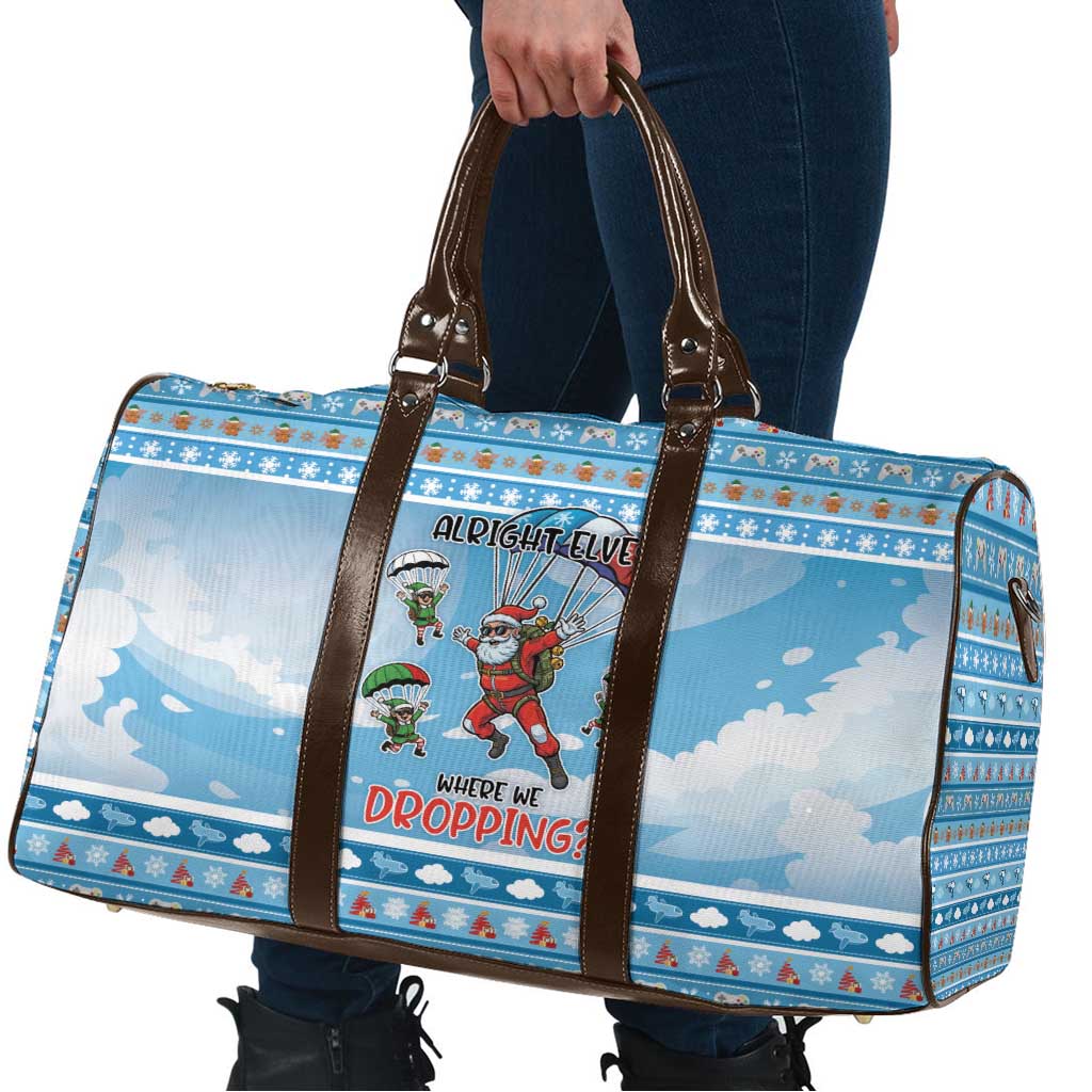 Gamer Christmas Travel Bag Alright Elves Where We Dropping - Wonder Print Shop
