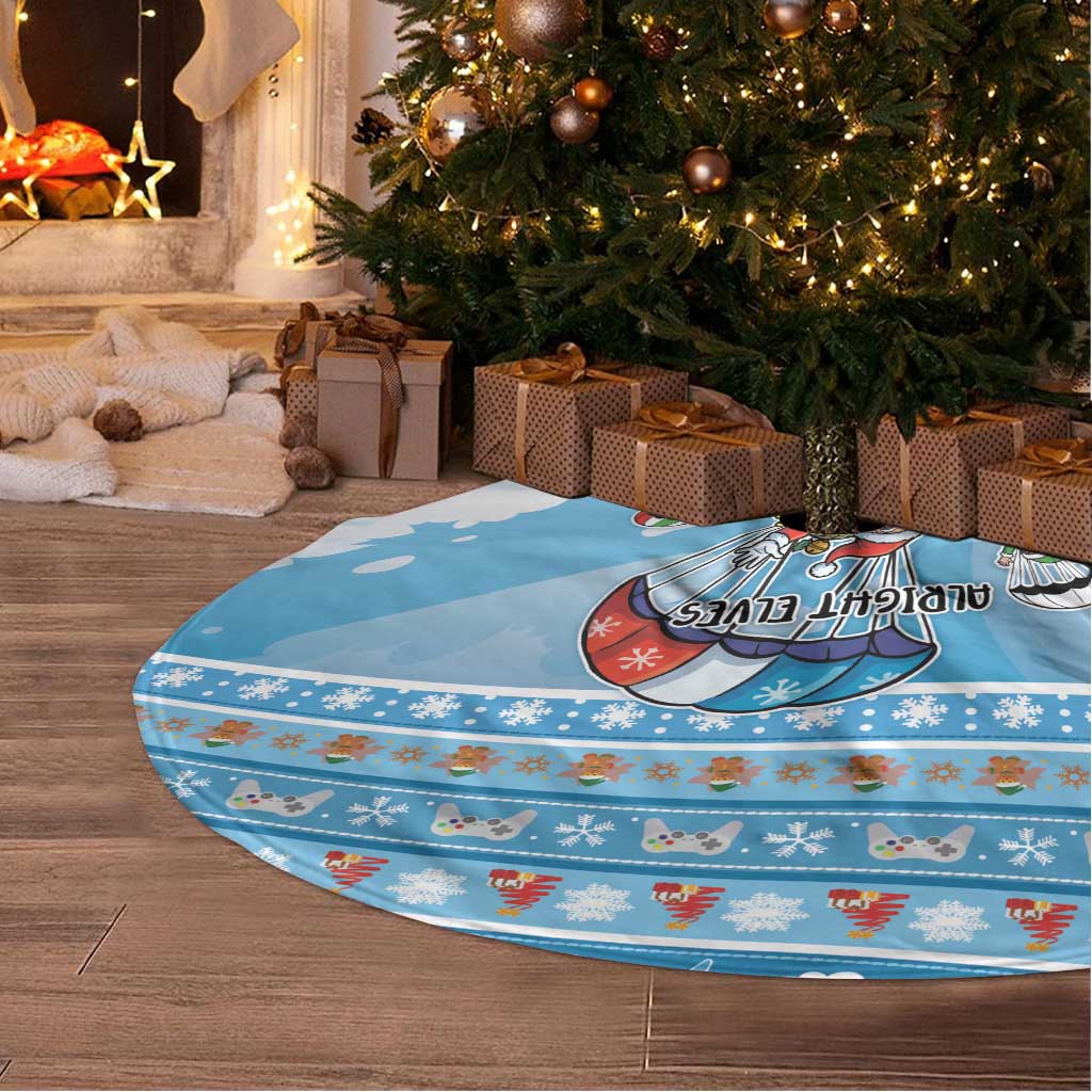 Gamer Christmas Tree Skirt Alright Elves Where We Dropping - Wonder Print Shop