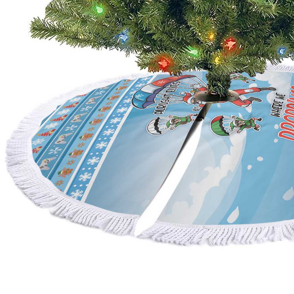 Gamer Christmas Tree Skirt Alright Elves Where We Dropping - Wonder Print Shop