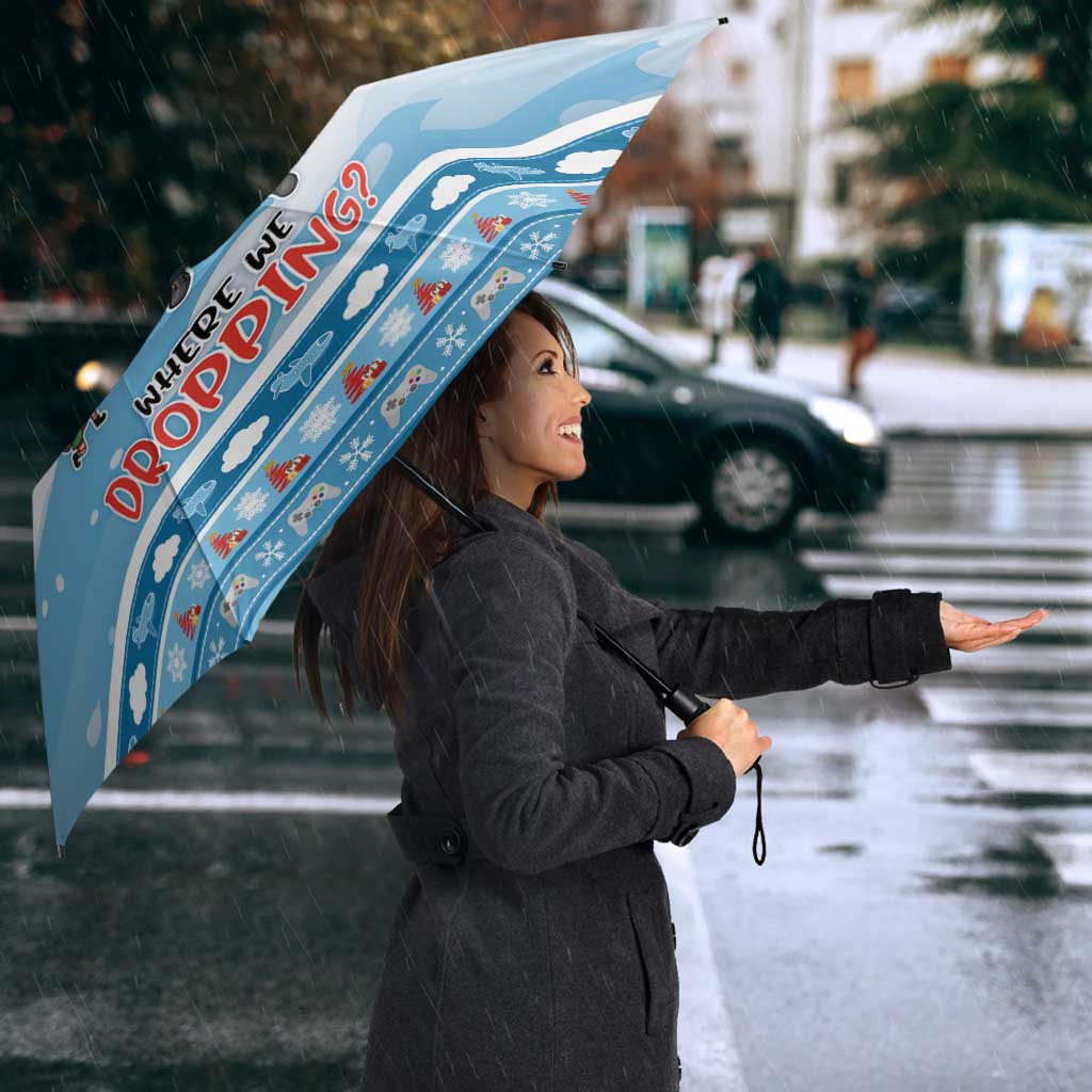 Gamer Christmas Umbrella Alright Elves Where We Dropping - Wonder Print Shop