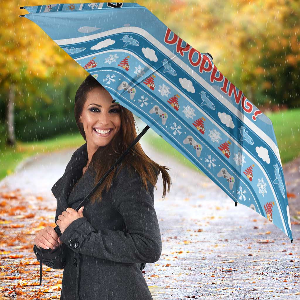 Gamer Christmas Umbrella Alright Elves Where We Dropping - Wonder Print Shop