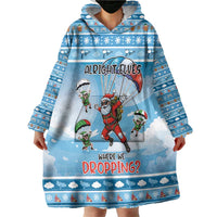 Gamer Christmas Wearable Blanket Hoodie Alright Elves Where We Dropping - Wonder Print Shop