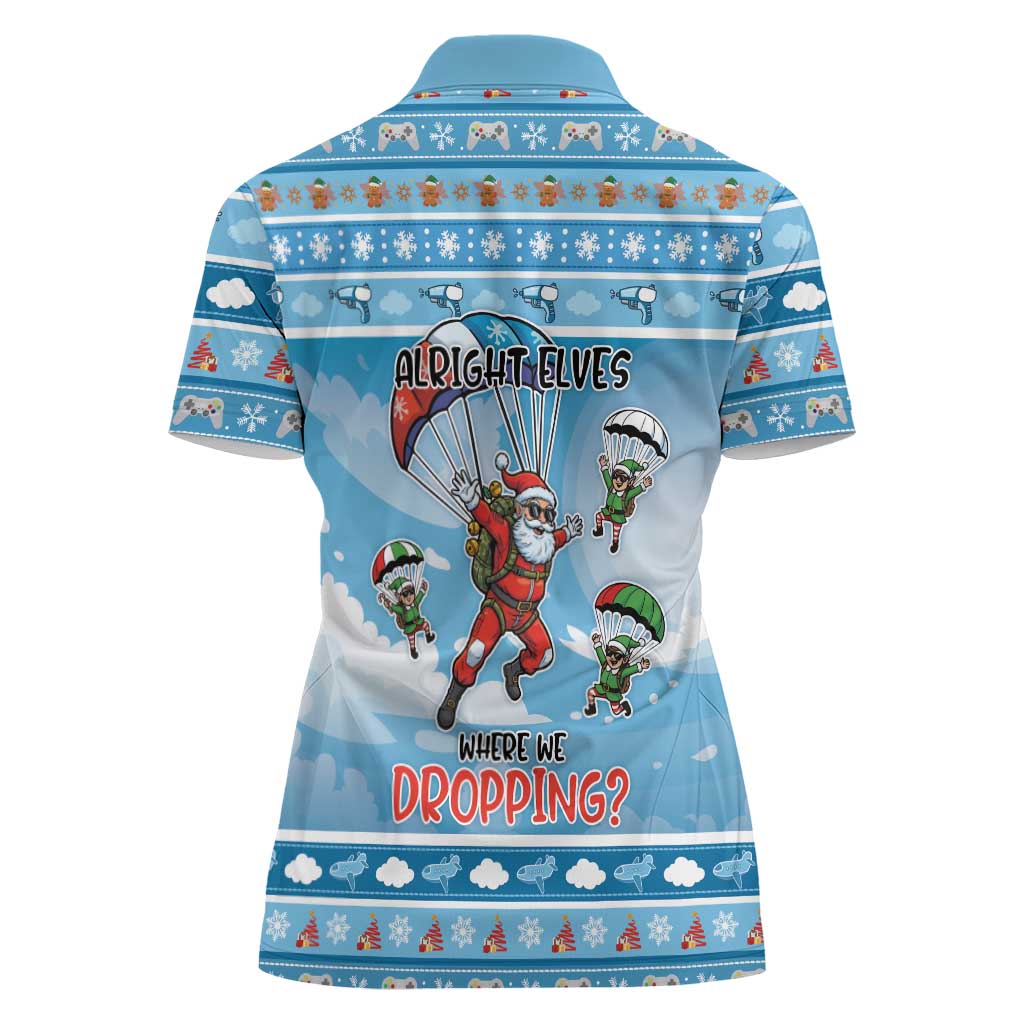 Gamer Christmas Women Polo Shirt Alright Elves Where We Dropping - Wonder Print Shop