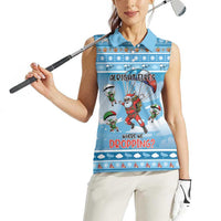 Gamer Christmas Women Sleeveless Polo Shirt Alright Elves Where We Dropping - Wonder Print Shop