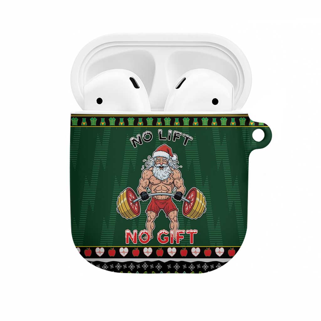 Xmas Gymer Christmas AirPods Case No Lift No Gift - Wonder Print Shop