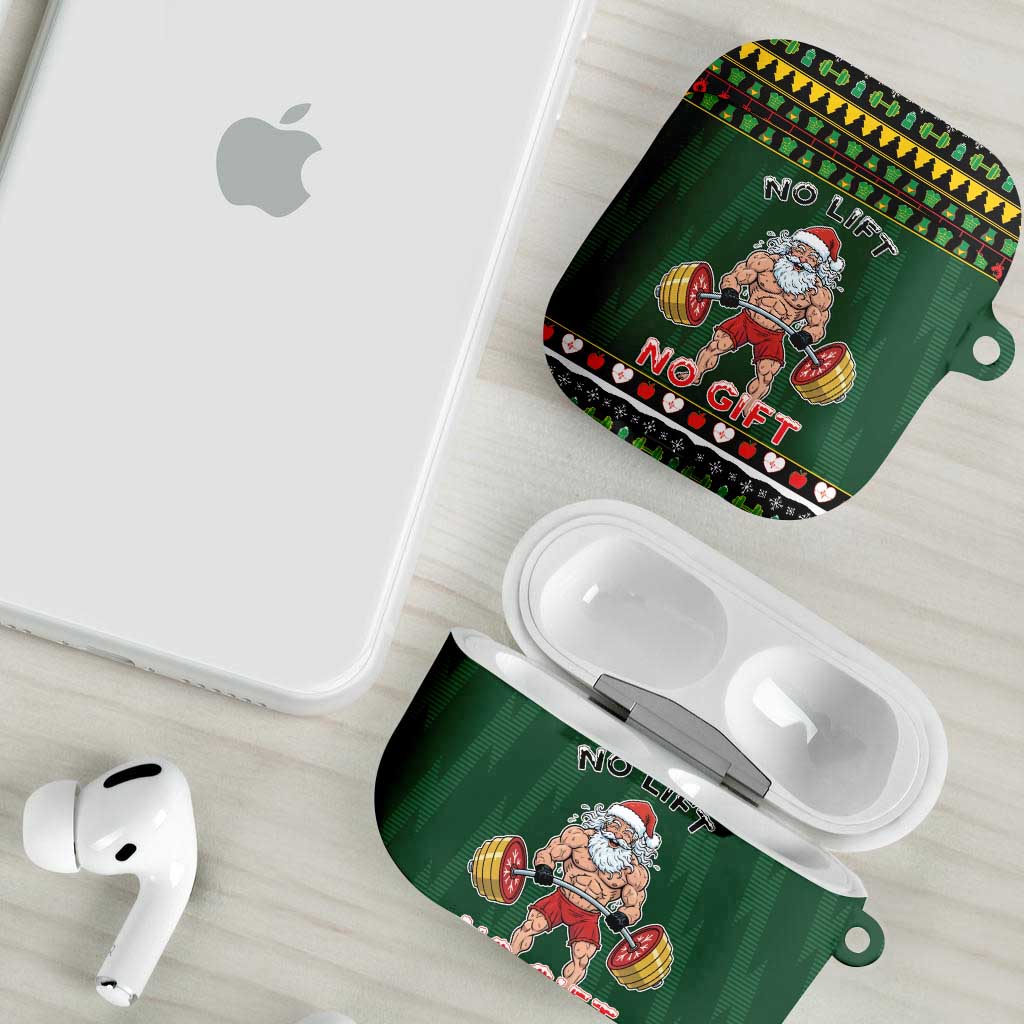 Xmas Gymer Christmas AirPods Case No Lift No Gift - Wonder Print Shop