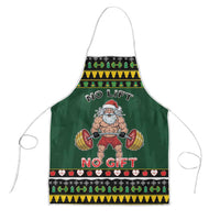 Xmas Gymer Christmas Apron No Lift No Gift - Wonder Print Shop