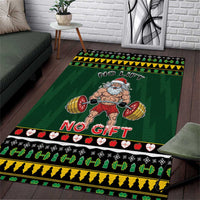 Xmas Gymer Christmas Area Rug No Lift No Gift - Wonder Print Shop