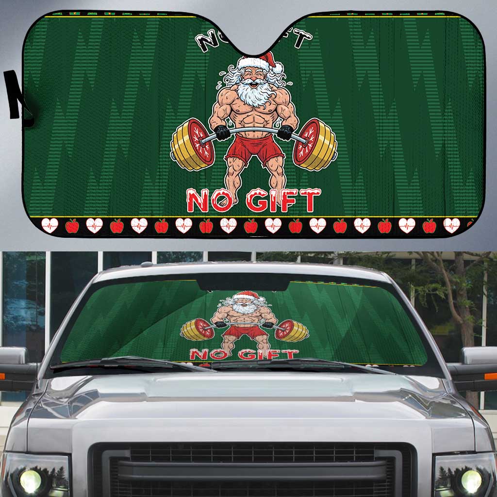 Xmas Gymer Christmas Auto Sun Shade No Lift No Gift - Wonder Print Shop