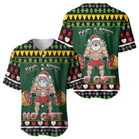 Xmas Gymer Christmas Baseball Jersey No Lift No Gift - Wonder Print Shop