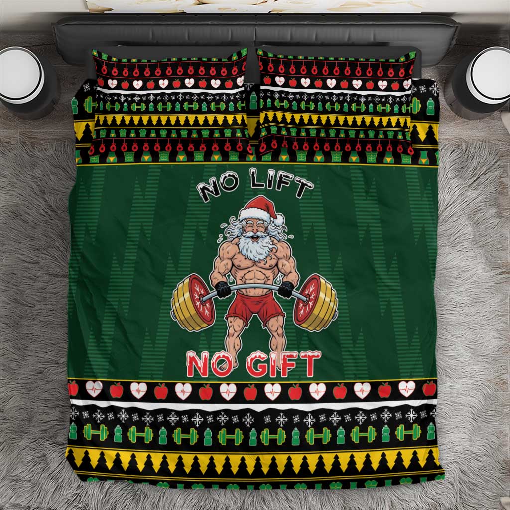 Xmas Gymer Christmas Bedding Set No Lift No Gift - Wonder Print Shop