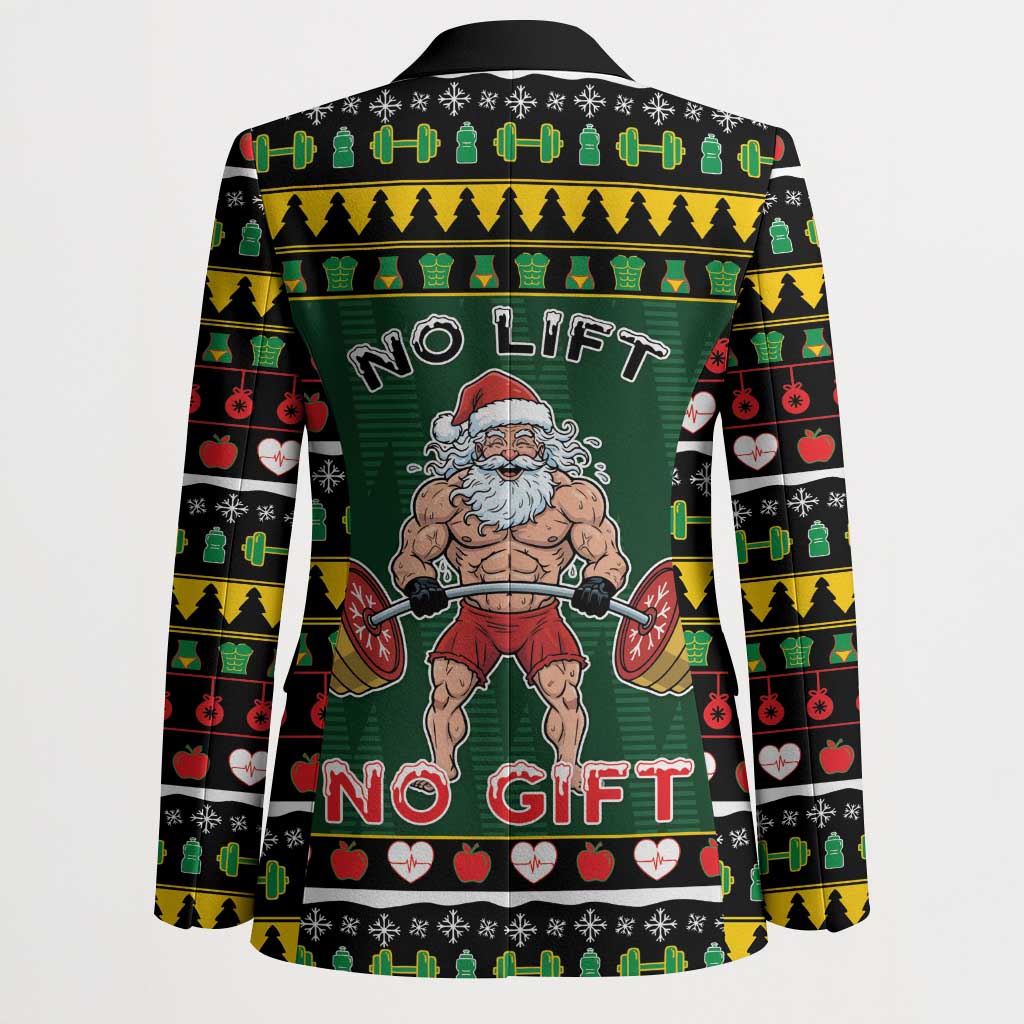 Xmas Gymer Christmas Blazer No Lift No Gift - Wonder Print Shop