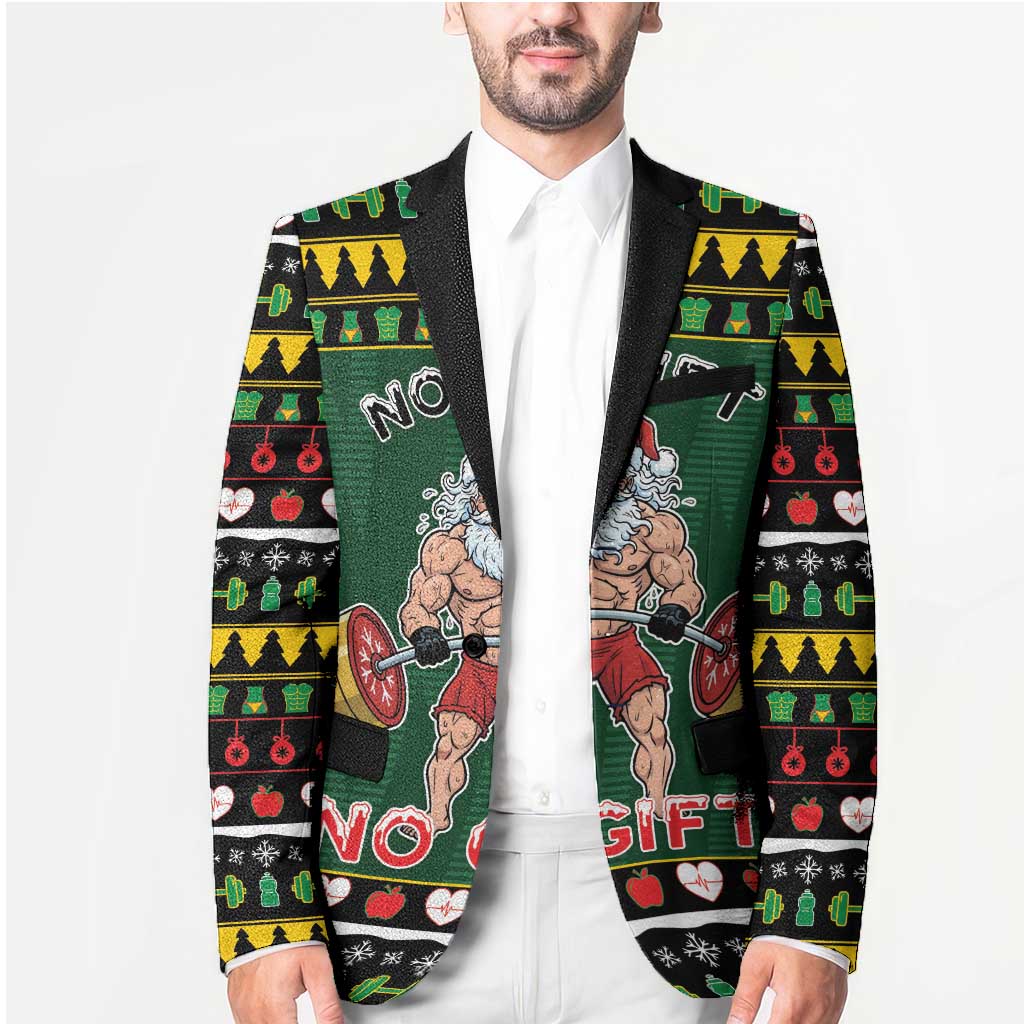 Xmas Gymer Christmas Blazer No Lift No Gift - Wonder Print Shop