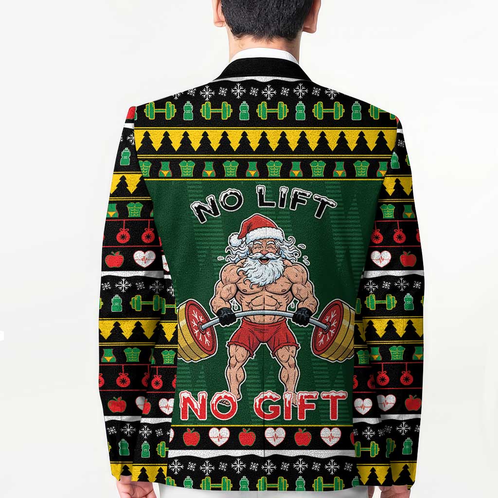 Xmas Gymer Christmas Blazer No Lift No Gift - Wonder Print Shop