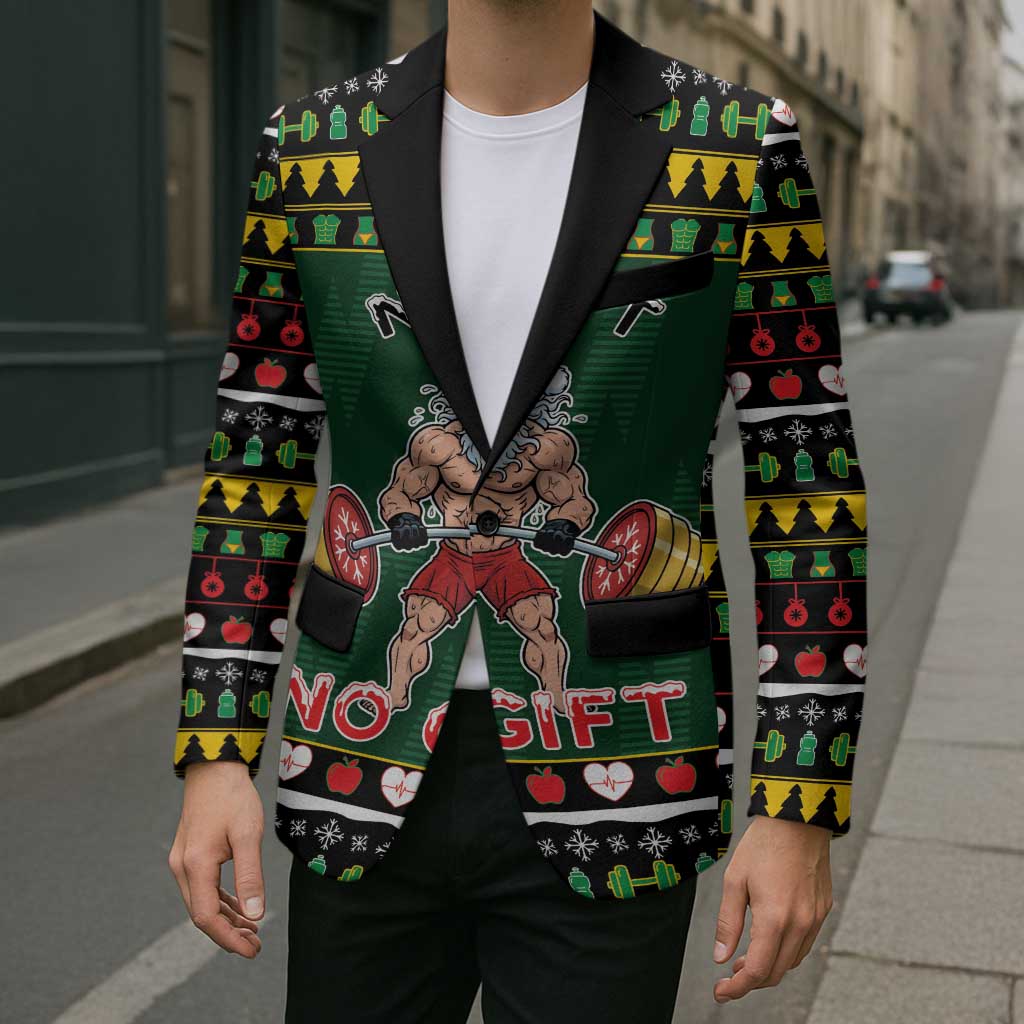 Xmas Gymer Christmas Blazer No Lift No Gift - Wonder Print Shop