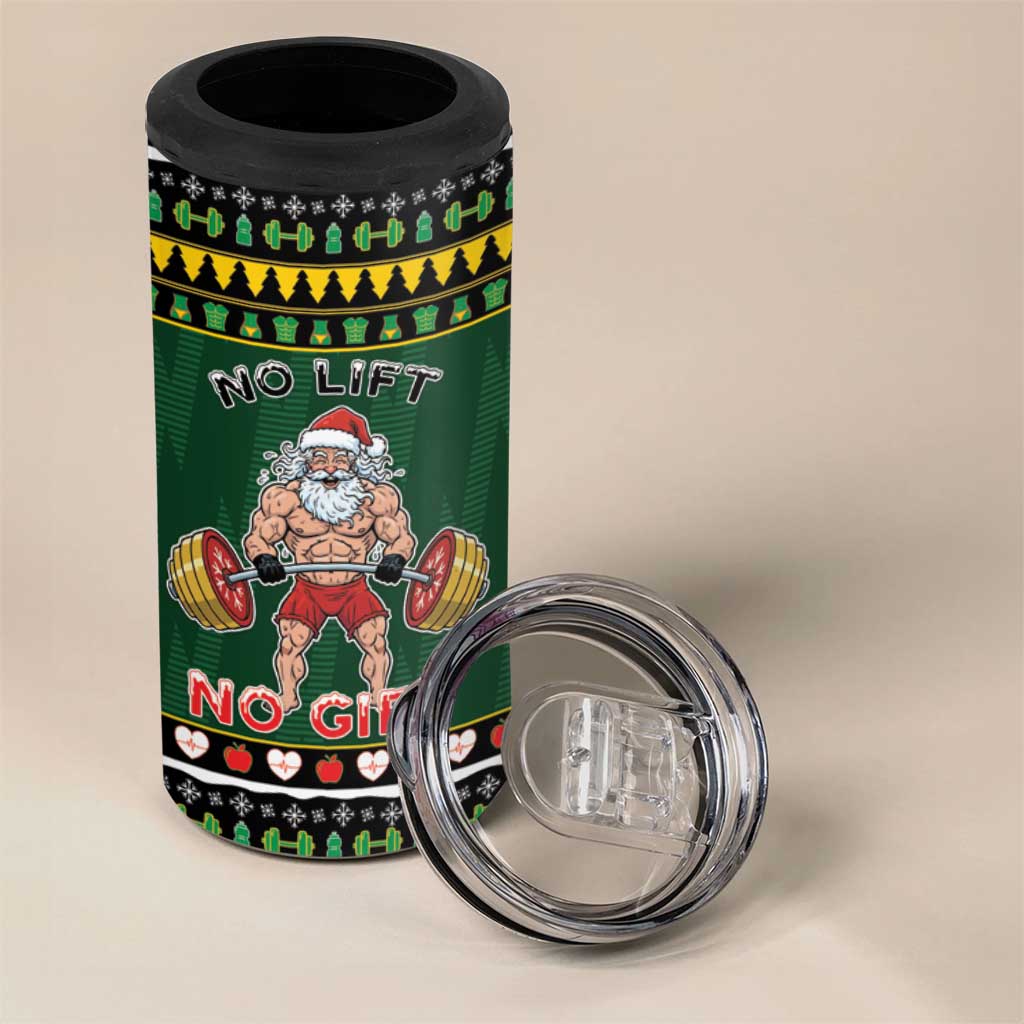 Xmas Gymer Christmas 4 in 1 Can Cooler Tumbler No Lift No Gift - Wonder Print Shop