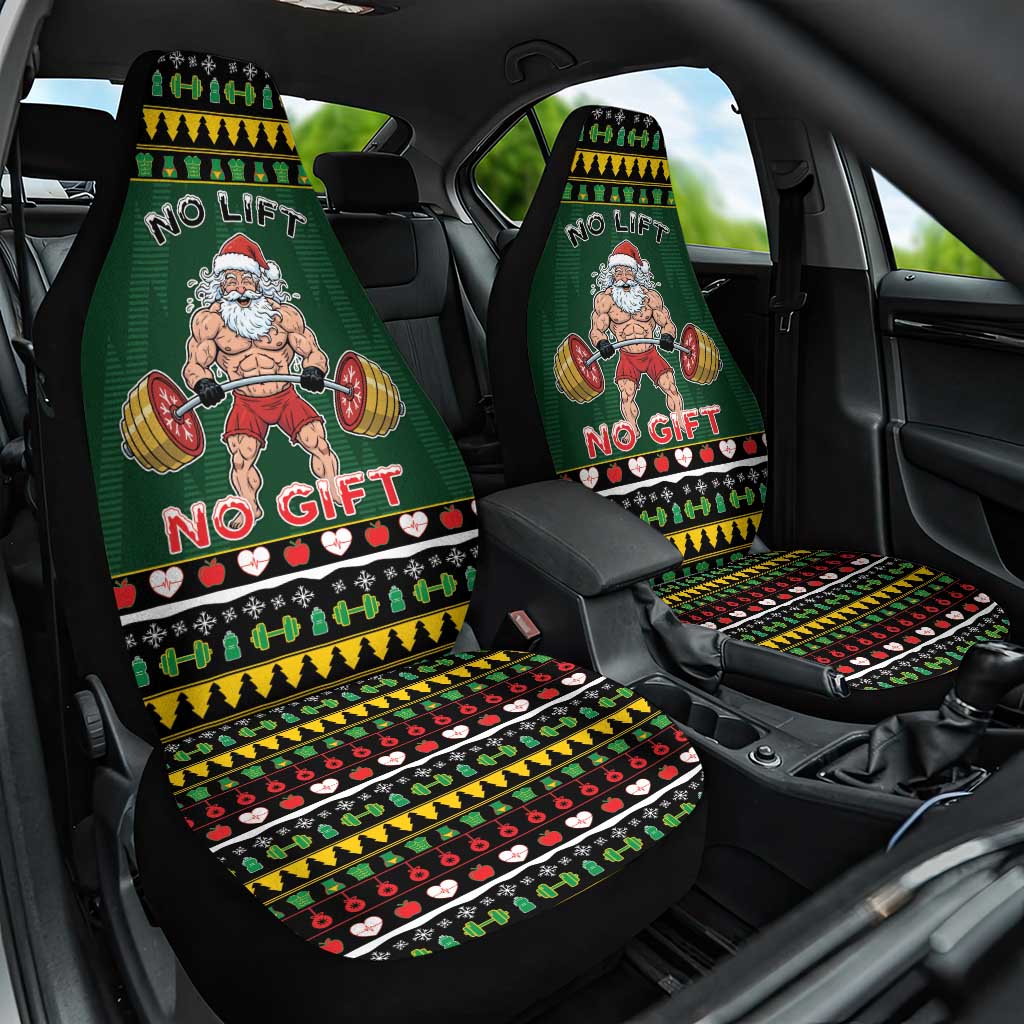 Xmas Gymer Christmas Car Seat Cover No Lift No Gift - Wonder Print Shop