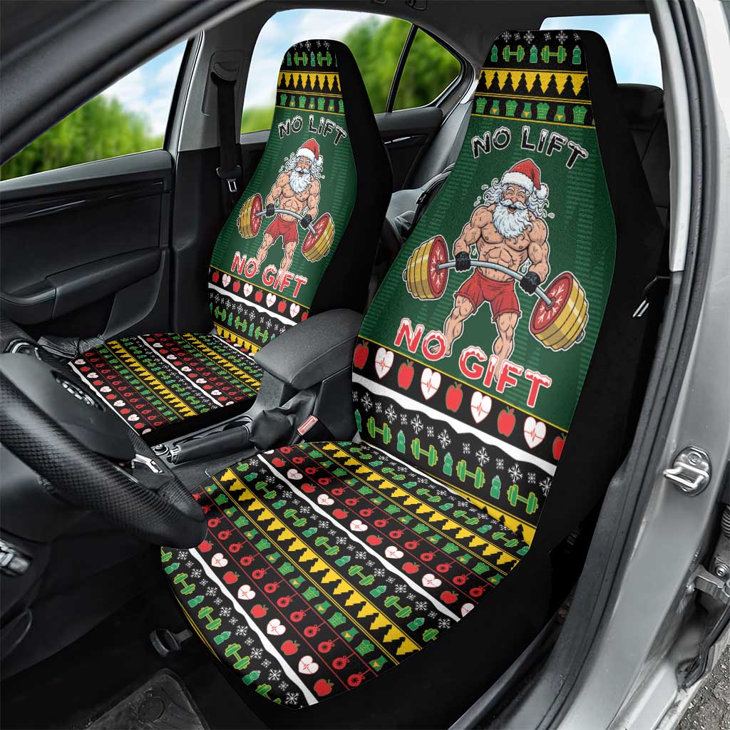 Xmas Gymer Christmas Car Seat Cover No Lift No Gift - Wonder Print Shop