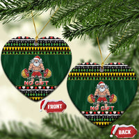 Gym Christmas Ceramic Ornament No Lift No Gift - Wonder Print Shop