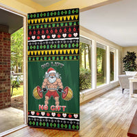 Xmas Gymer Christmas Door Cover No Lift No Gift - Wonder Print Shop