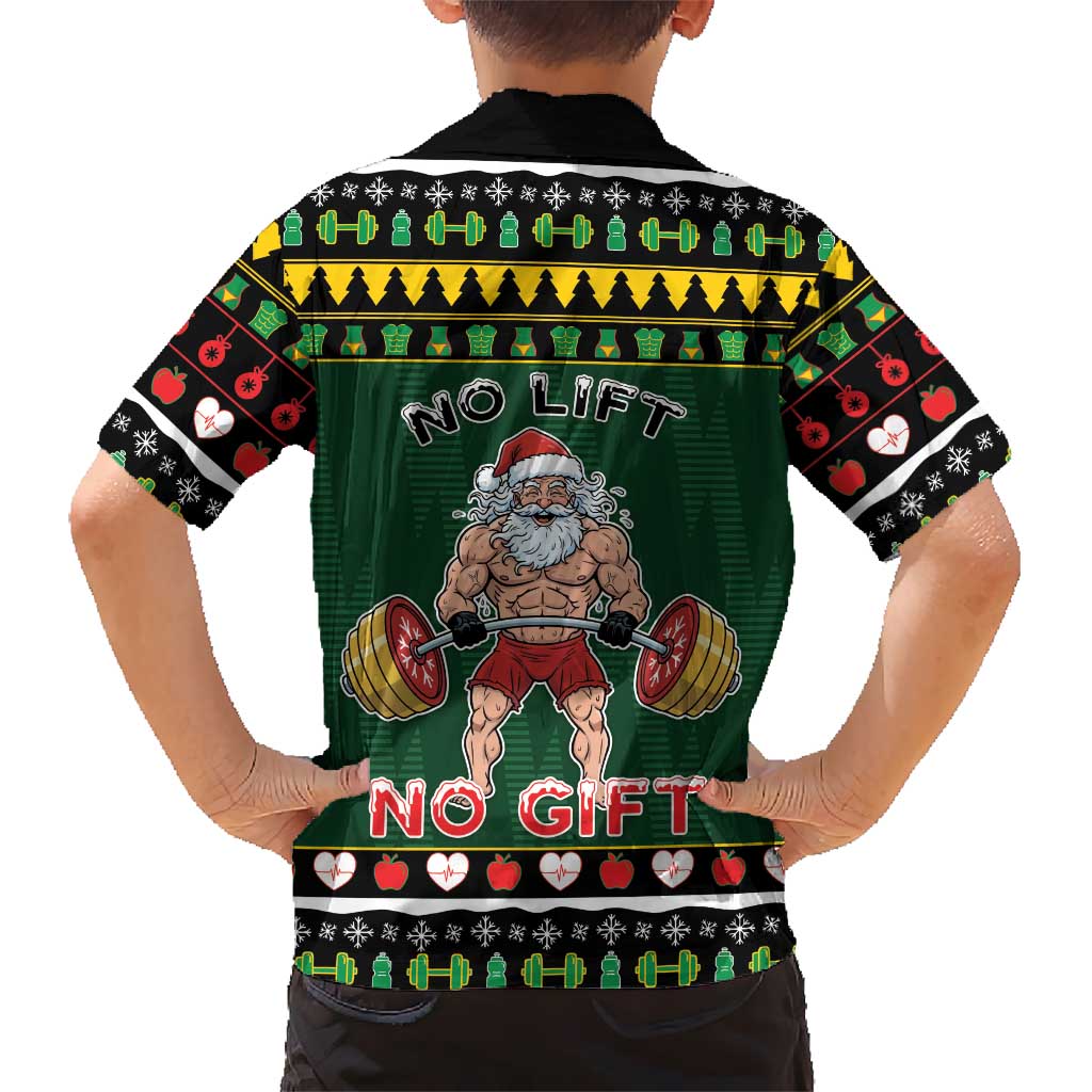 Xmas Gymer Christmas Family Matching Mermaid Dress and Hawaiian Shirt No Lift No Gift - Wonder Print Shop