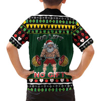 Xmas Gymer Christmas Family Matching Mermaid Dress and Hawaiian Shirt No Lift No Gift - Wonder Print Shop