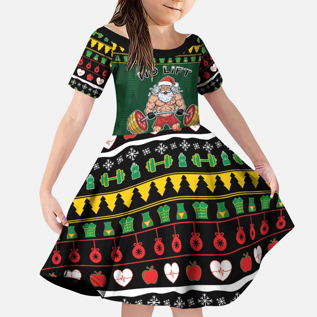 Xmas Gymer Christmas Family Matching Mermaid Dress and Hawaiian Shirt No Lift No Gift - Wonder Print Shop