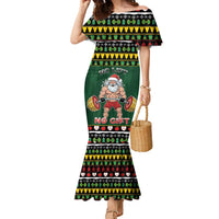 Xmas Gymer Christmas Family Matching Mermaid Dress and Hawaiian Shirt No Lift No Gift - Wonder Print Shop