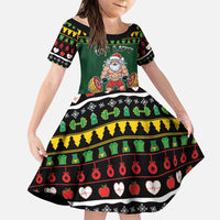 Xmas Gymer Christmas Family Matching Puletasi and Hawaiian Shirt No Lift No Gift - Wonder Print Shop