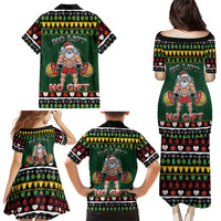 Xmas Gymer Christmas Family Matching Puletasi and Hawaiian Shirt No Lift No Gift - Wonder Print Shop