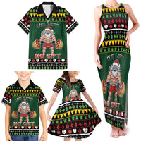 Xmas Gymer Christmas Family Matching Tank Maxi Dress and Hawaiian Shirt No Lift No Gift - Wonder Print Shop