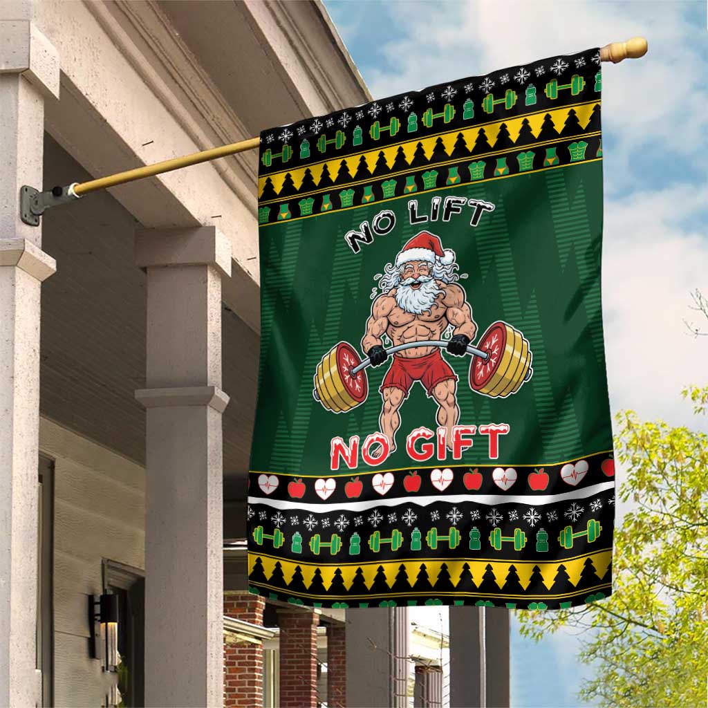 Xmas Gymer Christmas Garden Flag No Lift No Gift - Wonder Print Shop