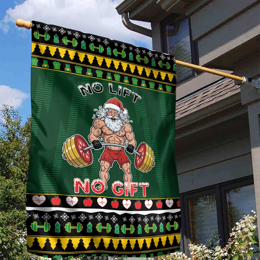 Xmas Gymer Christmas Garden Flag No Lift No Gift - Wonder Print Shop