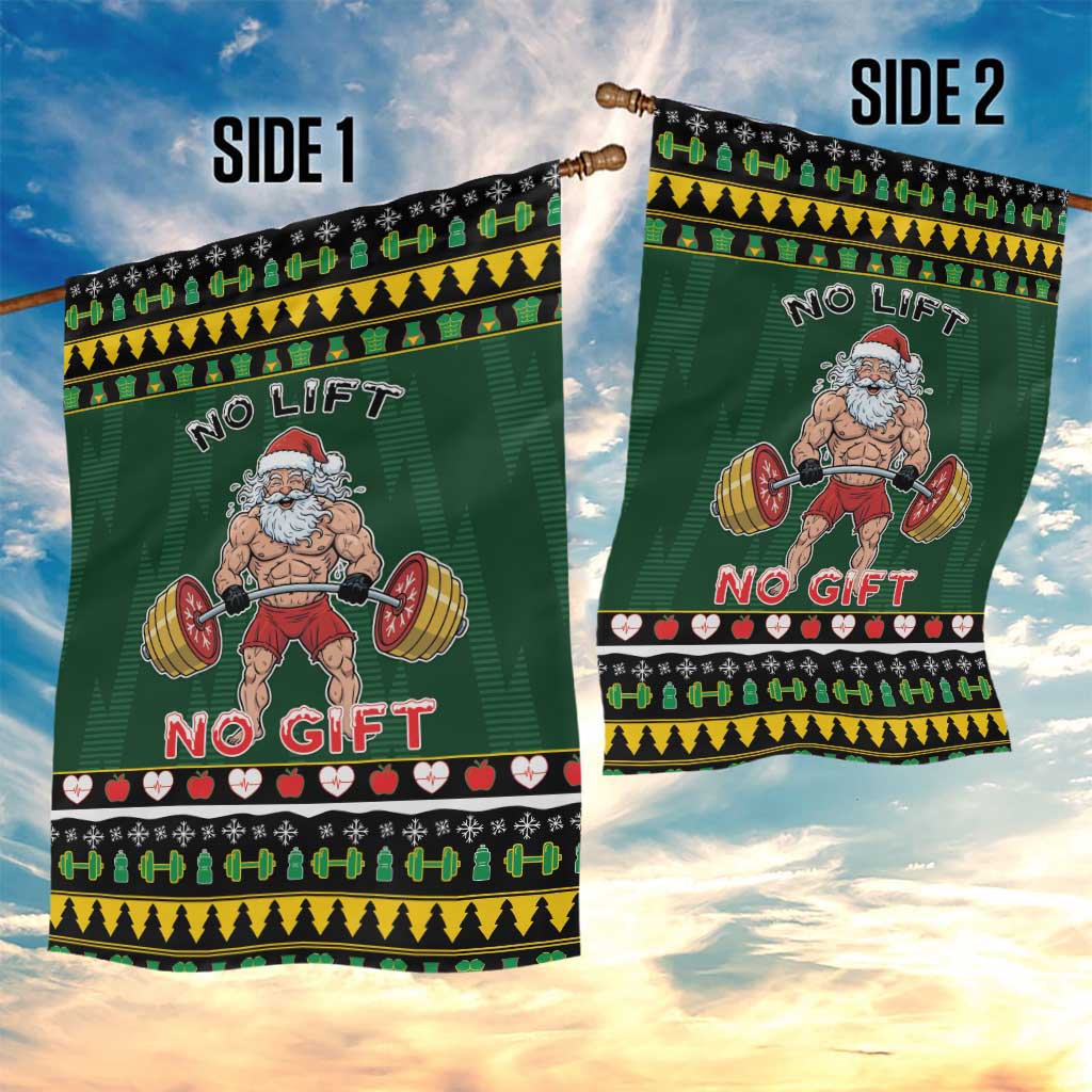Xmas Gymer Christmas Garden Flag No Lift No Gift - Wonder Print Shop