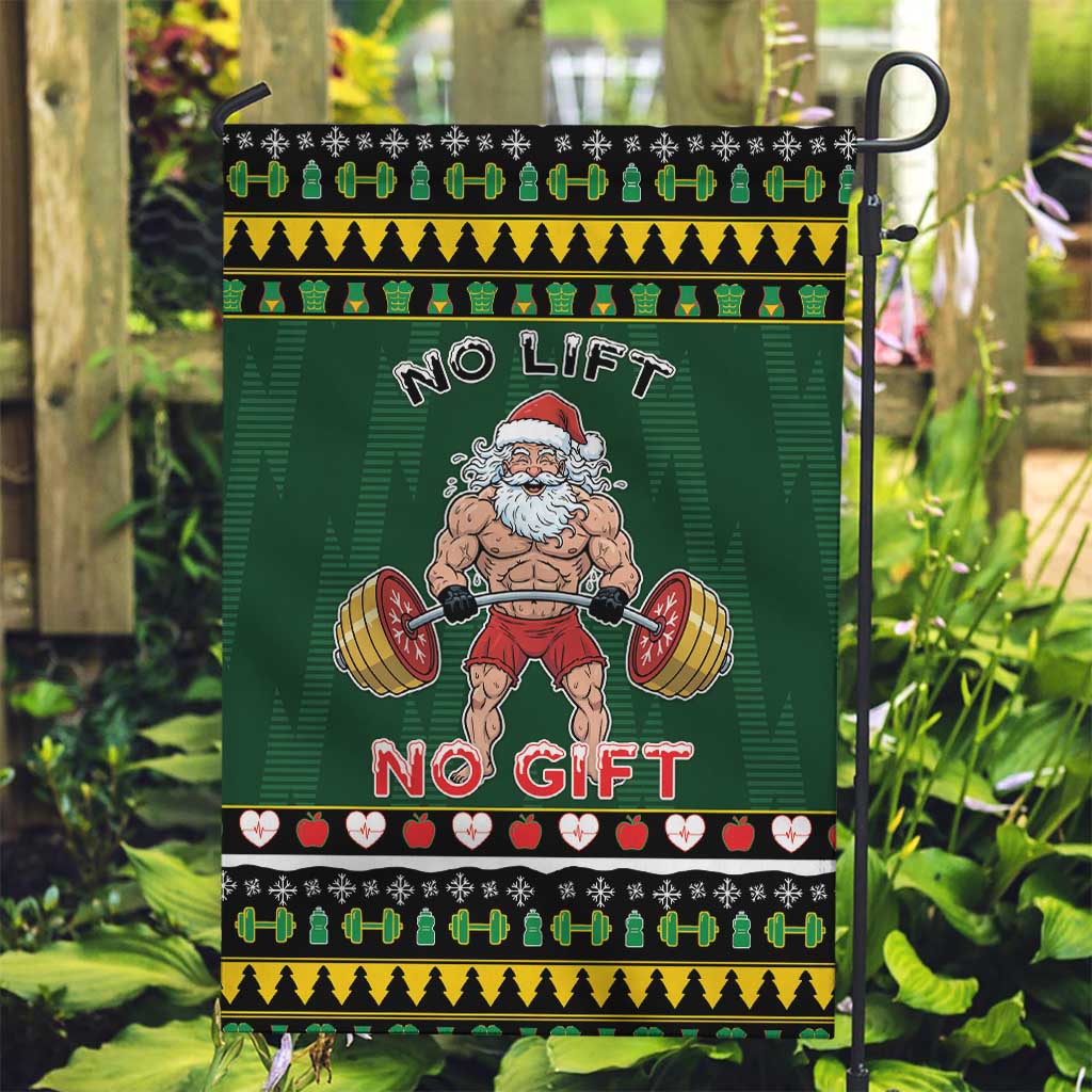Xmas Gymer Christmas Garden Flag No Lift No Gift - Wonder Print Shop