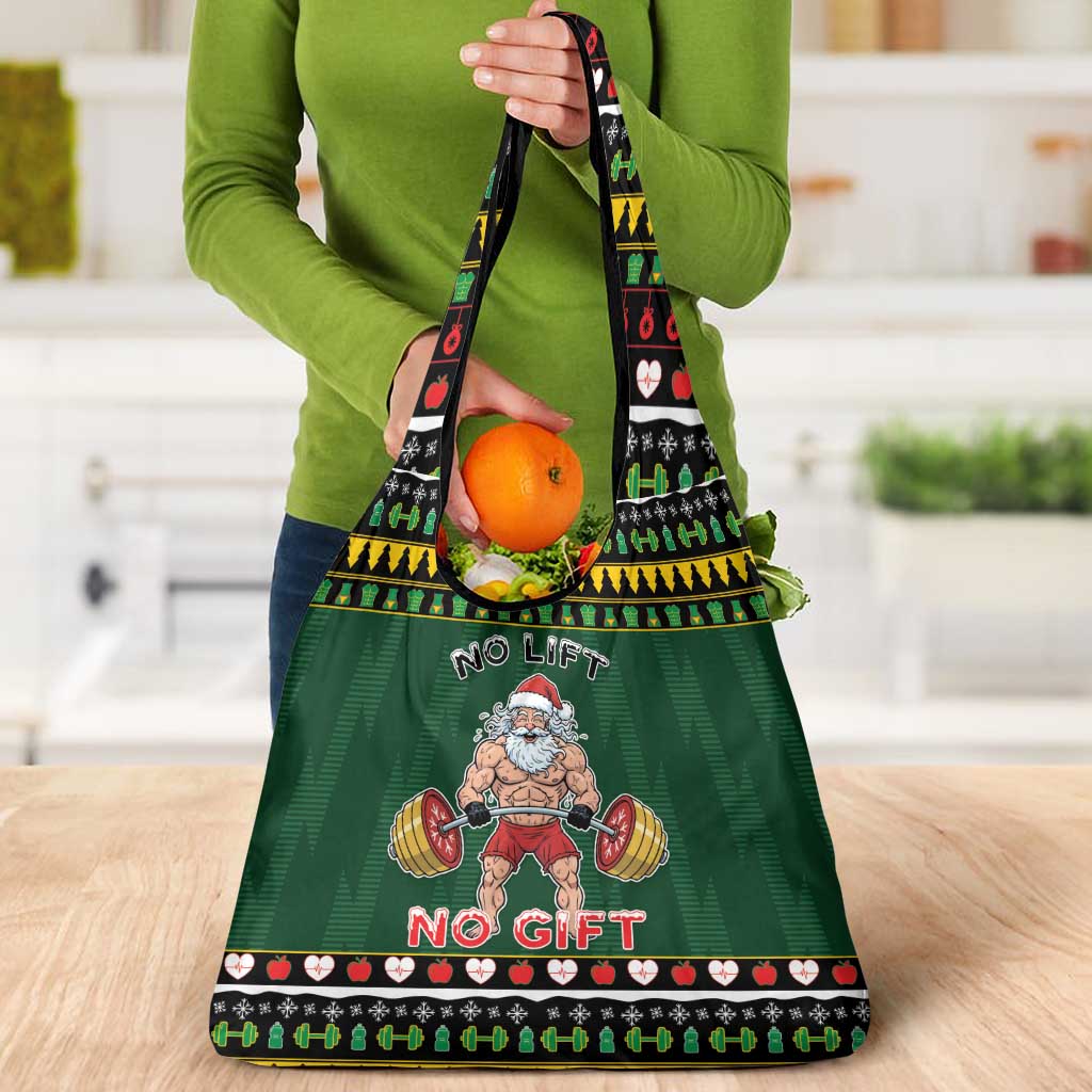 Xmas Gymer Christmas Grocery Bag No Lift No Gift - Wonder Print Shop