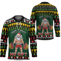 Xmas Gymer Christmas Hockey Jersey No Lift No Gift - Wonder Print Shop