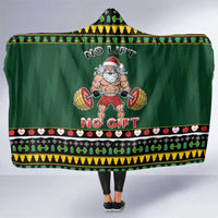 Xmas Gymer Christmas Hooded Blanket No Lift No Gift - Wonder Print Shop