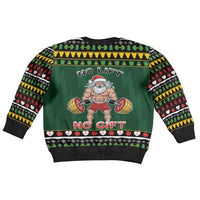Gym Christmas Kid Ugly Christmas Sweater No Lift No Gift - Wonder Print Shop