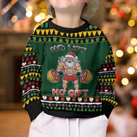 Gym Christmas Kid Ugly Christmas Sweater No Lift No Gift - Wonder Print Shop