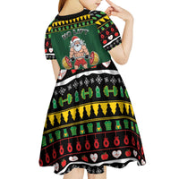 Xmas Gymer Christmas Kid Short Sleeve Dress No Lift No Gift - Wonder Print Shop