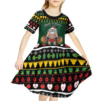 Xmas Gymer Christmas Kid Short Sleeve Dress No Lift No Gift - Wonder Print Shop