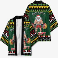 Xmas Gymer Christmas Kimono No Lift No Gift - Wonder Print Shop