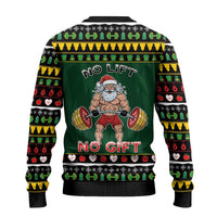 Gym Christmas Ugly Christmas Sweater No Lift No Gift - Wonder Print Shop
