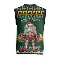 Gym Christmas Knitted V-Neck Vest No Lift No Gift - Wonder Print Shop